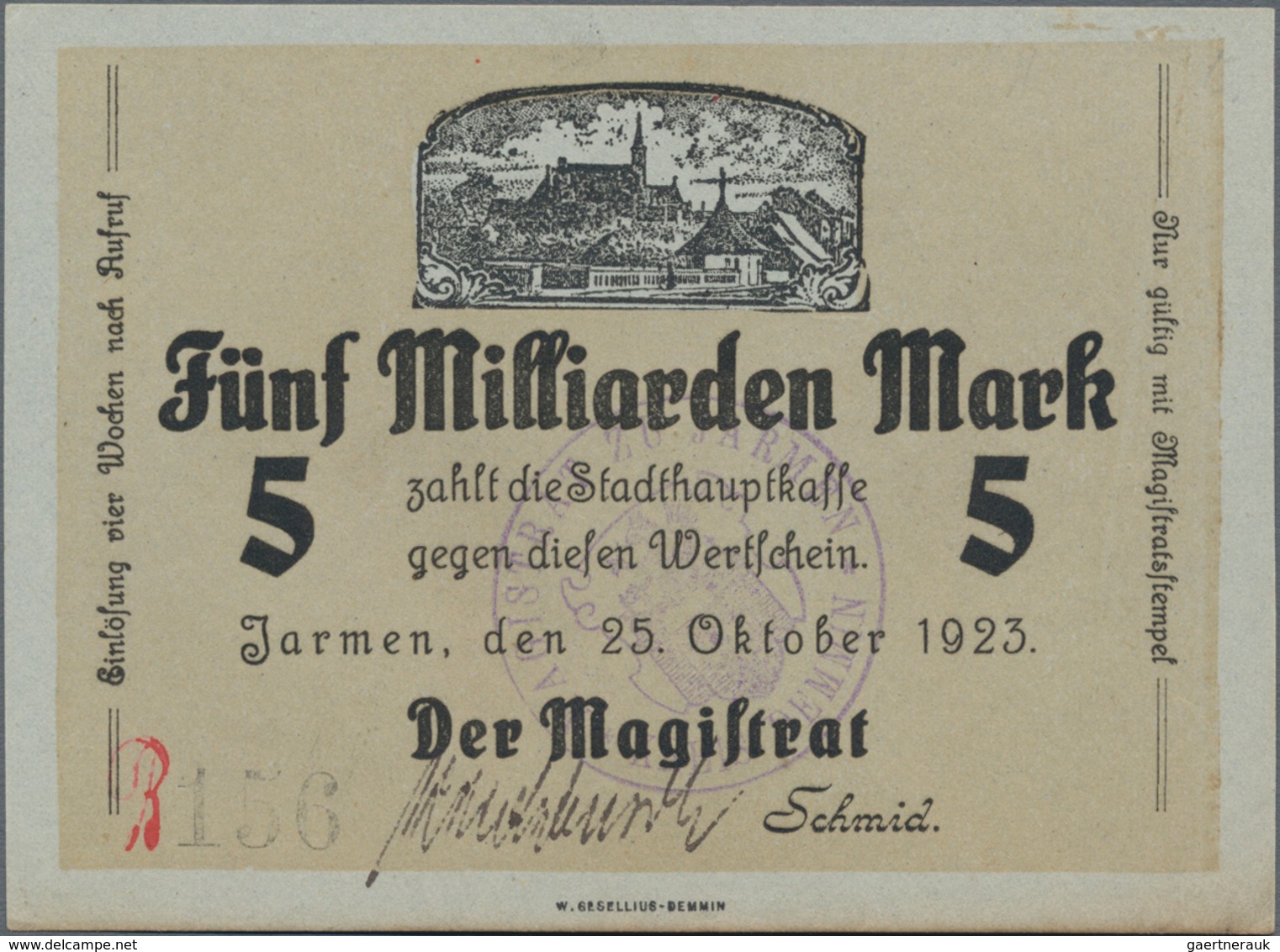 Deutschland - Notgeld: Hochinflation 1923, Zusammenstellung Von 127 Scheinen Quer Durch Deutschland; - Andere & Zonder Classificatie