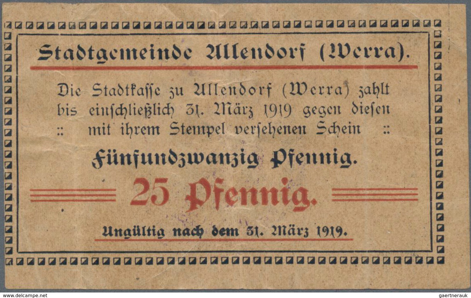 Deutschland - Notgeld - Hessen: Hessen Mit Rheinhessen, Etwas Westerwald Und Den Ehem. Gebieten Um O - [11] Local Banknote Issues