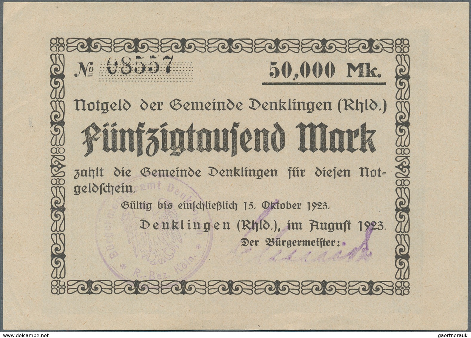 Deutschland - Notgeld - Rheinland: Hochinflation, Schächtelchen Mit Ca. 370 Scheinen, Dabei Große An - [11] Emissions Locales