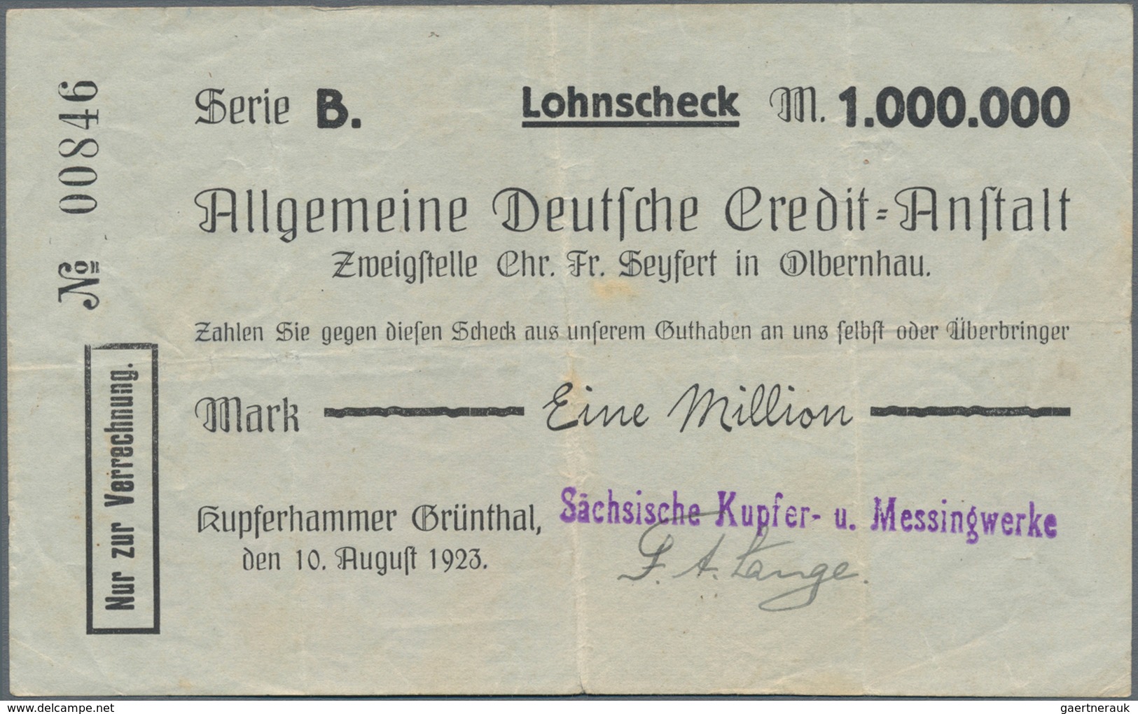 Deutschland - Notgeld - Sachsen: Hochinflation, Kleines, Aber Feines Lot Von 43 Mittleren Bis Besser - [11] Local Banknote Issues