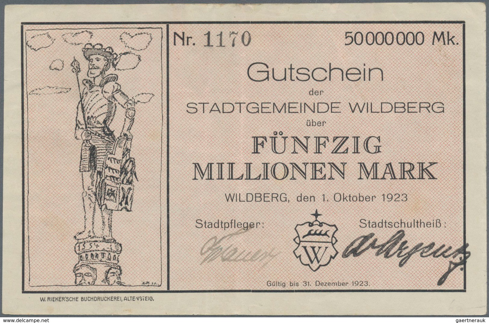 Deutschland - Notgeld - Württemberg: Ehemaliger Händlerposten Quer Durch Alle Perioden Von 1914 über - [11] Emissioni Locali