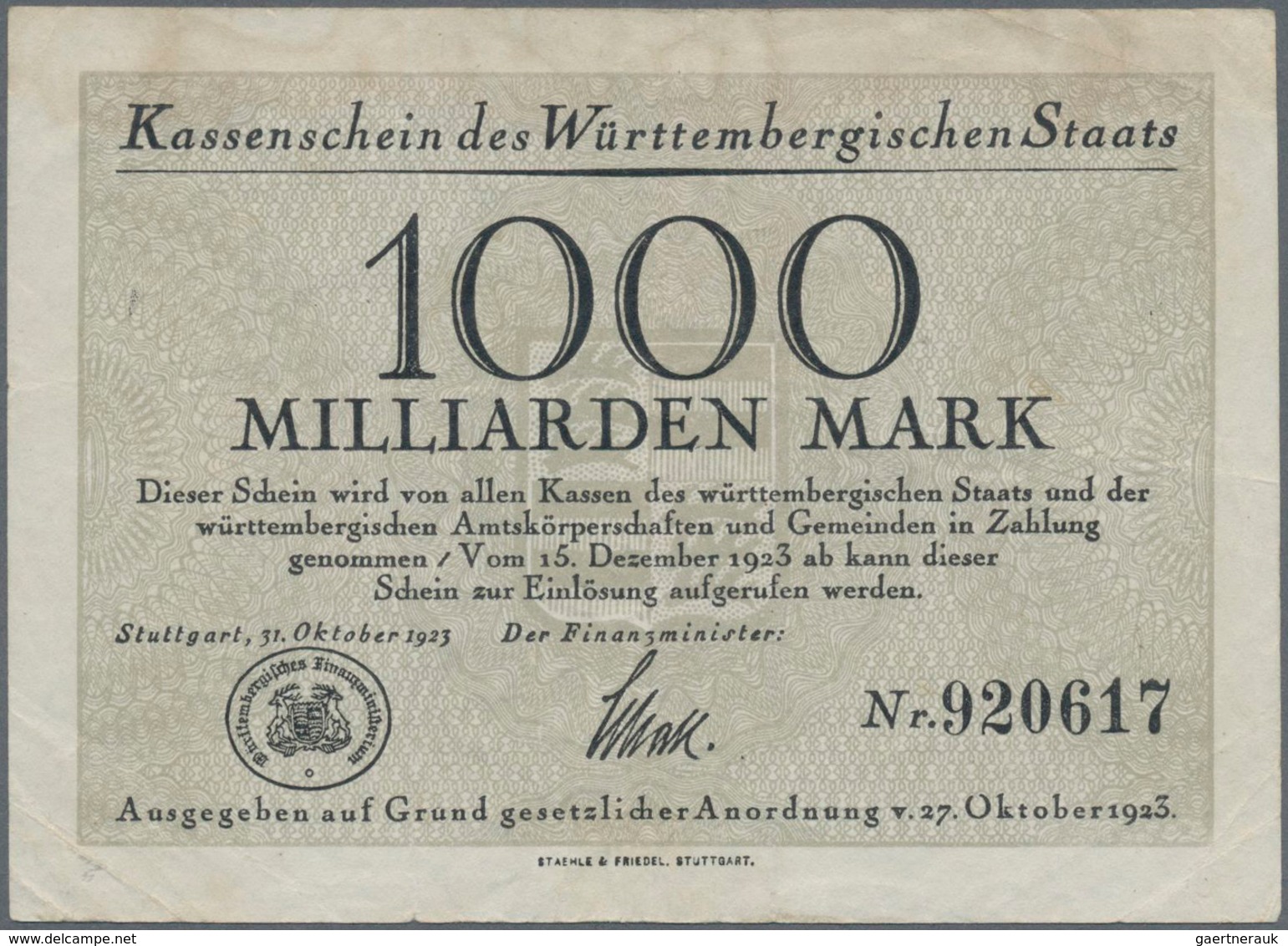 Deutschland - Notgeld - Württemberg: Ehemaliger Händlerposten Quer Durch Alle Perioden Von 1914 über - Lokale Ausgaben