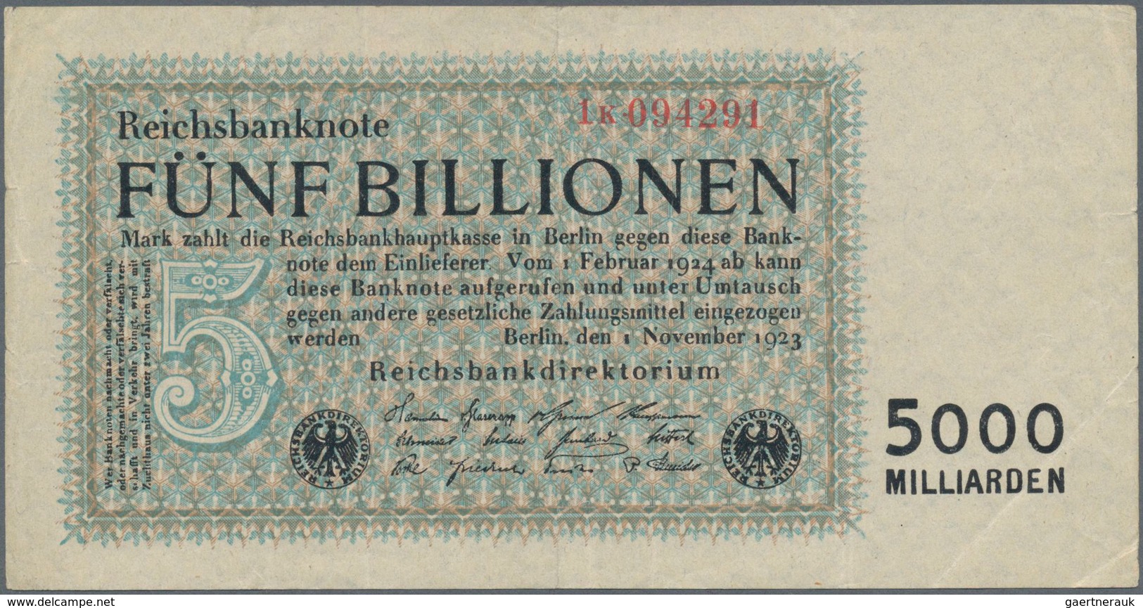 Deutschland: Deutschland mit Nebengebieten, hochwertige Sammlung von ca. 436 Banknoten, dabei enthal