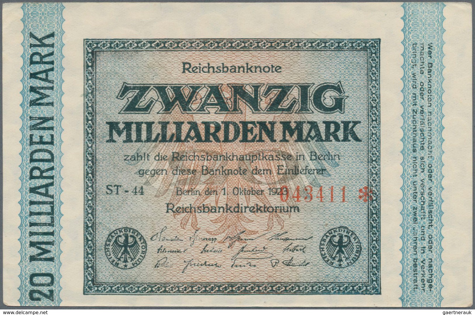 Deutschland: Deutschland mit Nebengebieten, hochwertige Sammlung von ca. 436 Banknoten, dabei enthal