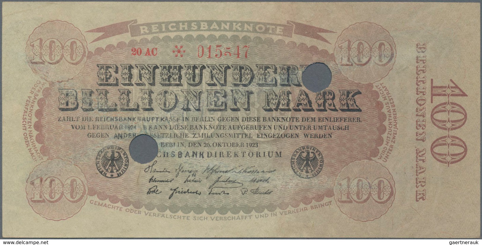 Deutschland: Deutschland mit Nebengebieten, hochwertige Sammlung von ca. 436 Banknoten, dabei enthal