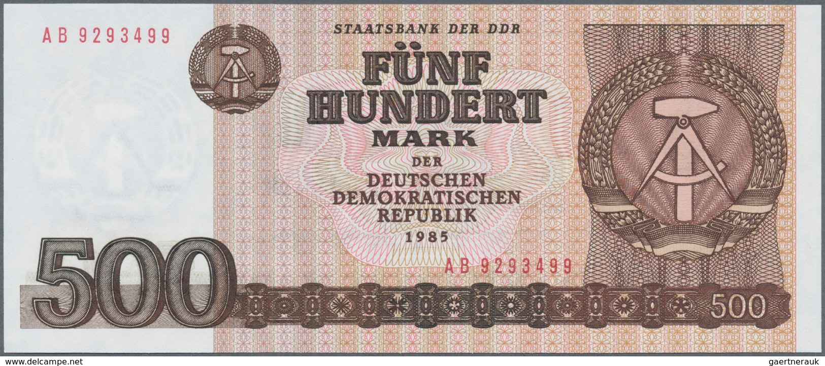 Deutschland: DDR + Memel. Schwarzes Album Mit Kassenfrischer DDR Sammlung Der Banknotenserien 1948-K - Altri & Non Classificati