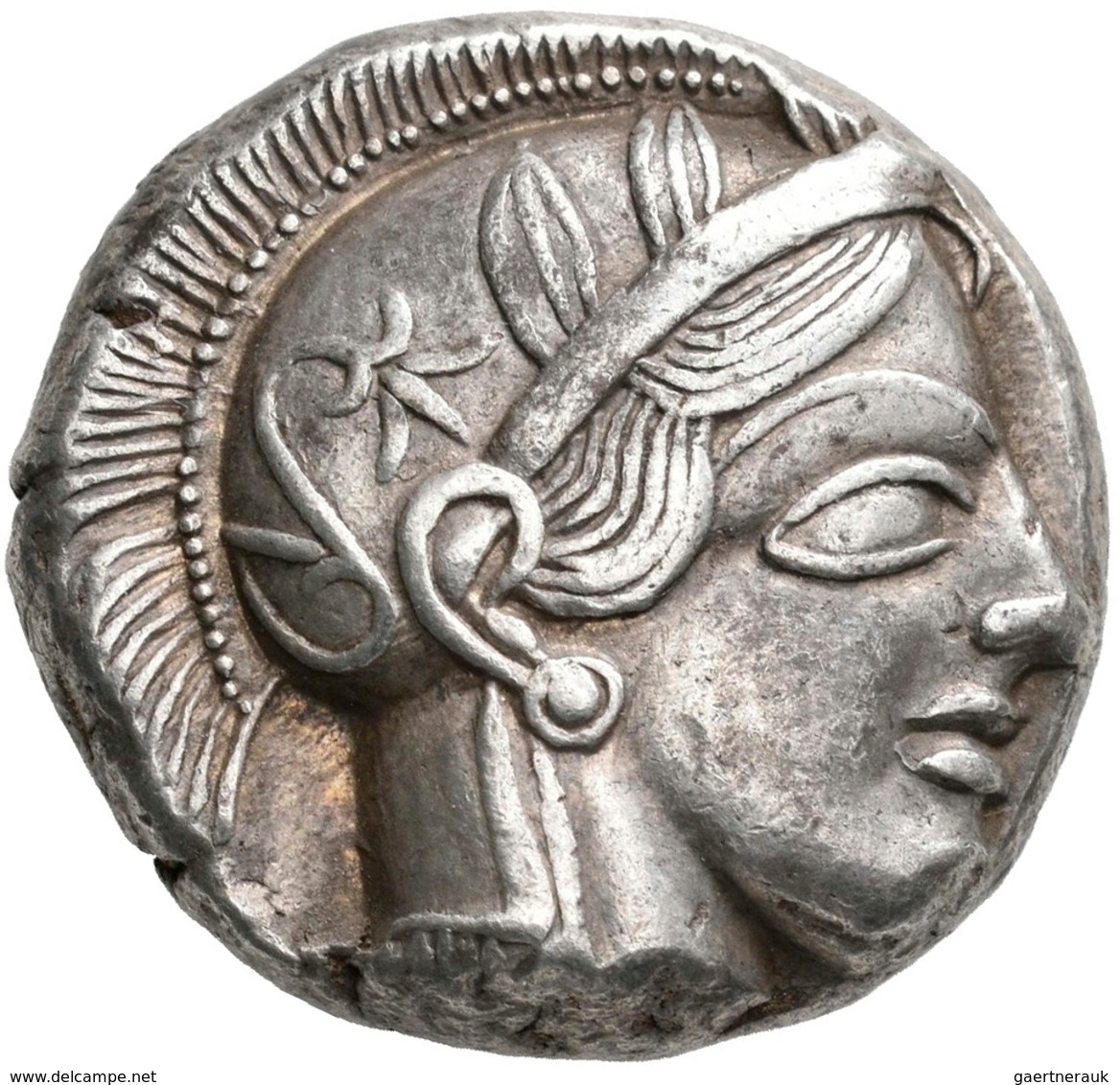 Attika: Tetradrachme Ca. 450-430 V. Chr., Athen. Kopf Der Athena / Steinkauz (Athene Noctua), Theodo - Griegas