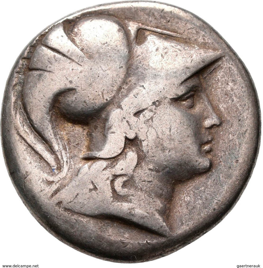 Pamphylien: SIDE, Tetradrachme, 2. - 1. Jhd. V. Chr, 15,92 G, Mit Gegenstempel Auf Rv, Athenakopf Mi - Griegas