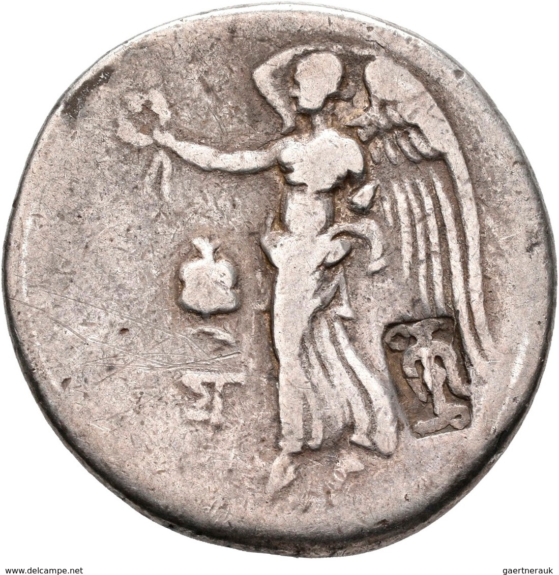 Pamphylien: SIDE, Tetradrachme, 2. - 1. Jhd. V. Chr, 15,92 G, Mit Gegenstempel Auf Rv, Athenakopf Mi - Griechische Münzen