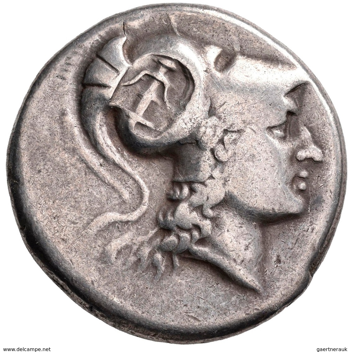 Pamphylien: SIDE, Tetradrachme, 2. - 1. Jhd. V. Chr, 16,65 G, Mit Gegenstempel Auf Av, Athenakopf Mi - Greek