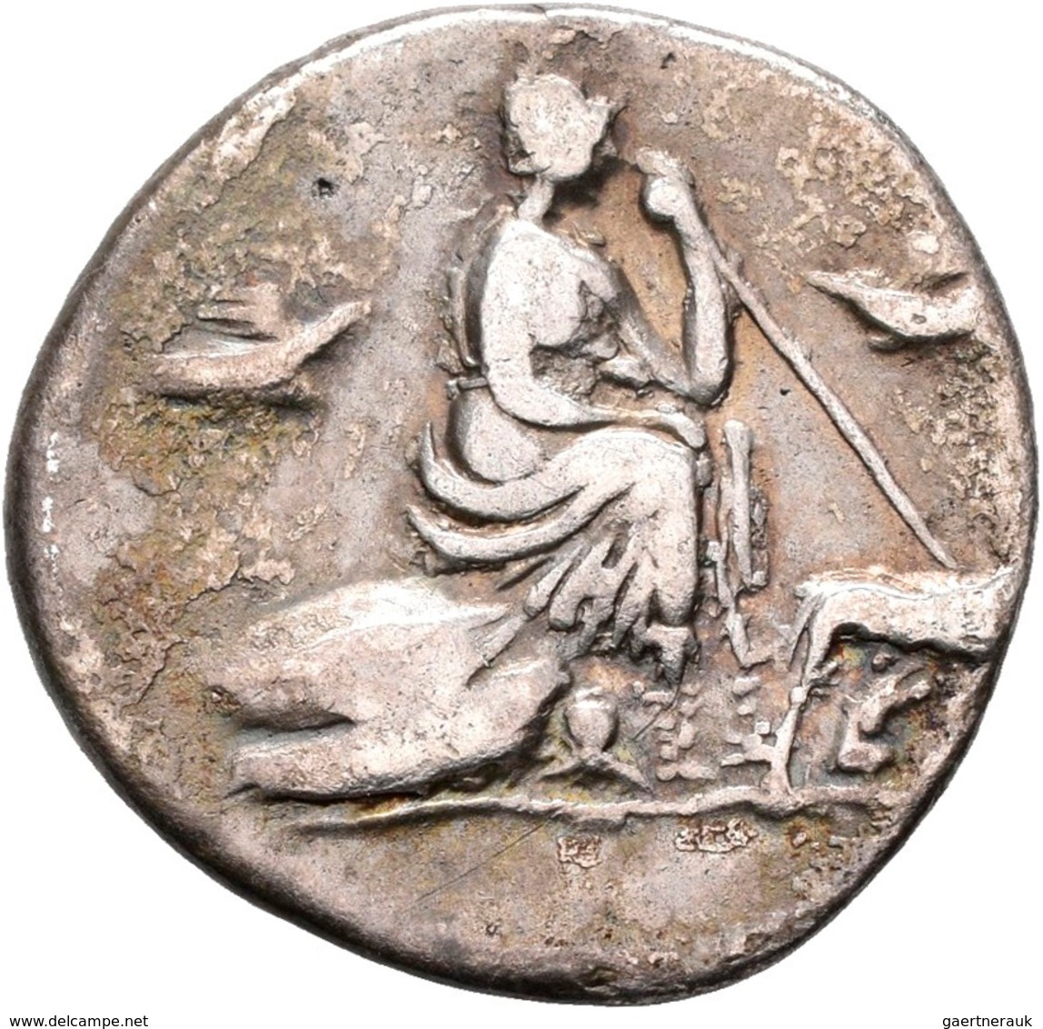 Anonym: Anonym Ca. 115-114 V. Chr.: 2 X AR Denar, 3,68/3,77 G, Syd. 530, Sehr Schön - Republiek (280 BC Tot 27 BC)