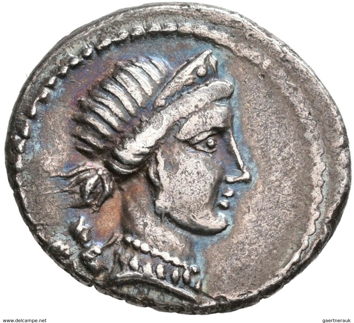 Gaius Iulius Caesar (49/48 V.Chr.): AR-Denar 46-45 V. Chr.; 3,75 G, Kampmann 1.9, Crawford 468/1, Sy - República (-280 / -27)