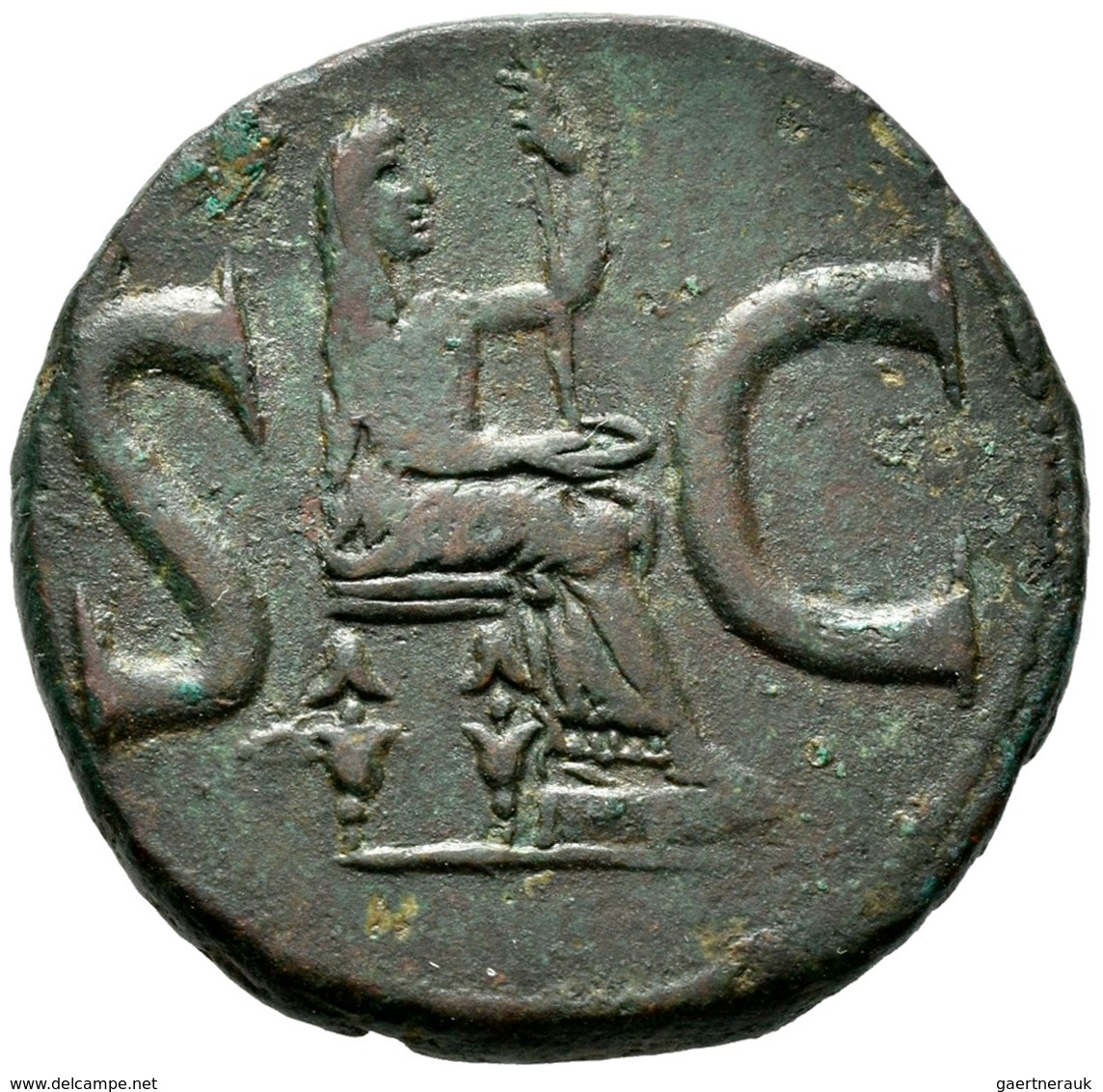 Augustus (27 V.Chr. - 14 N.Chr.): Unter Tiberius, Æ-As, 10,8 G, Cohen 244, Sehr Schön. - The Julio-Claudians (27 BC To 69 AD)