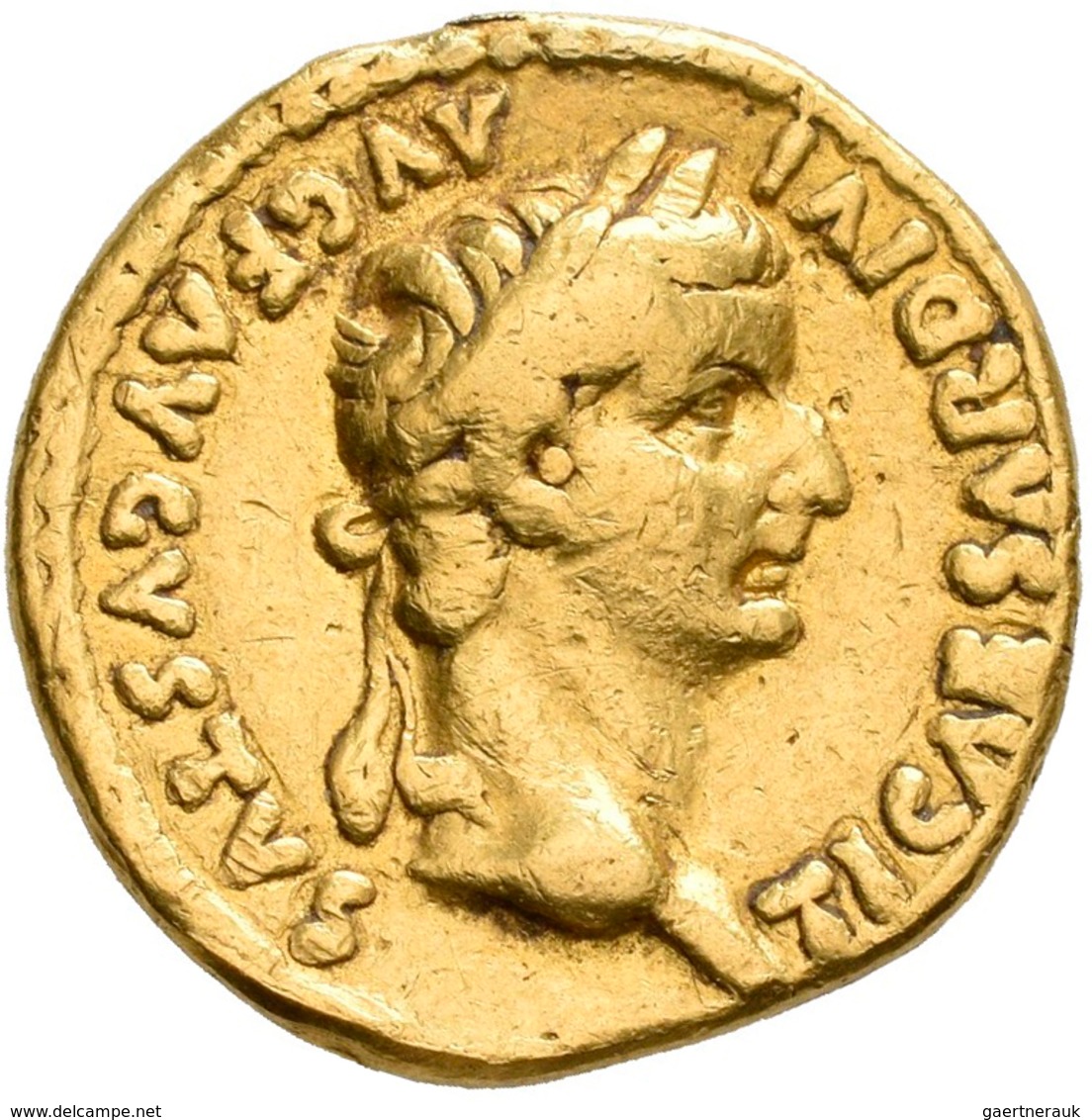 Tiberius (14 - 37): AV-Aureus, Lugdunum, 7,5 G, Calicó 305, Cohen 15, Kampmann 5.1, Fast Sehr Schön. - La Dinastía Julio-Claudia (-27 / 69)