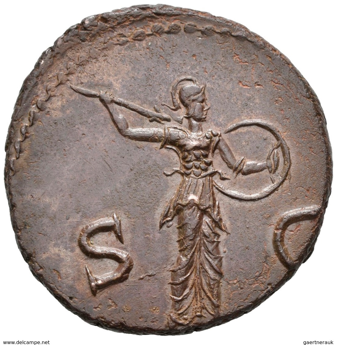 Claudius (41 - 54): Æ-As, 11,30 G, Kampmann 12.26, RIC 100, Exemplar Der Auktion Peus 338, Nr. 582, - Die Julio-Claudische Dynastie (-27 / 69)