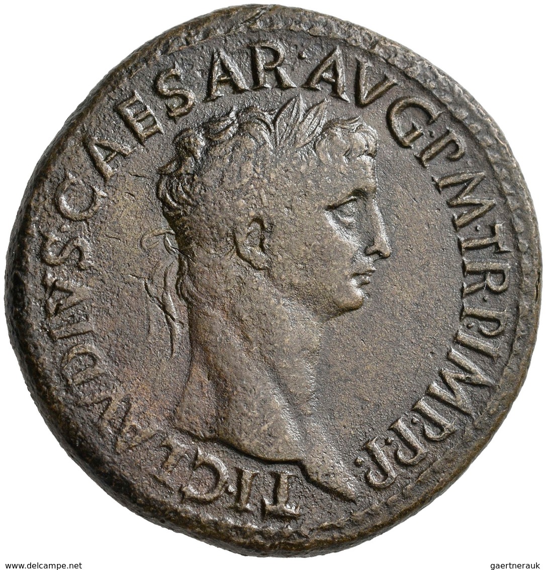 Claudius (41 - 54): Æ-Sesterz, 27,77 G, Kampmann 12.22, RIC 96, Fast Sehr Schön. - La Dinastía Julio-Claudia (-27 / 69)