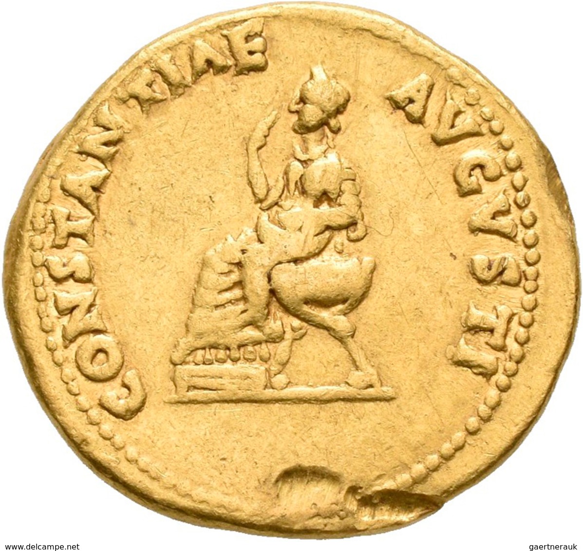 Claudius (41 - 54): AV-Aureus, 41/42 N. Chr., Rom, 7,72 G, RIC 31, , Av: TI CLAVD CAESAR AVG P M TR - La Dinastia Giulio-Claudia Dinastia (-27 / 69)