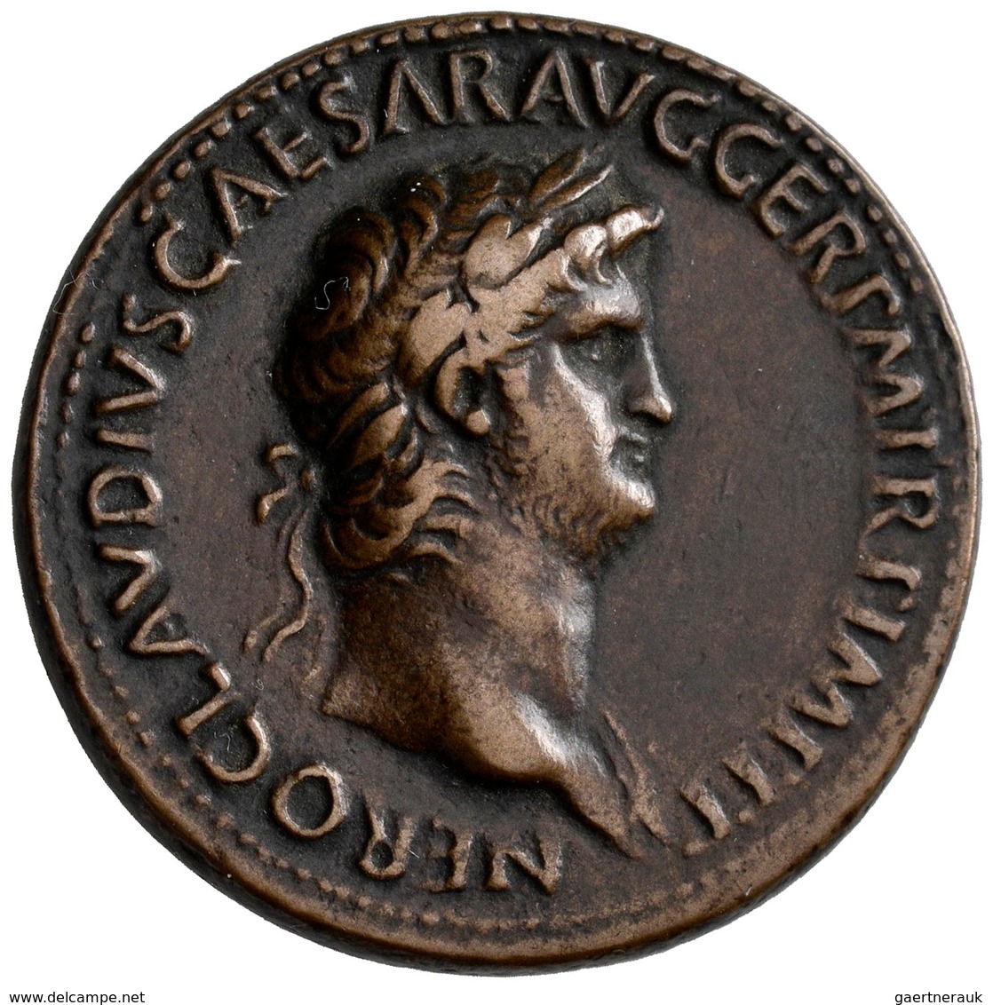 Nero (54 - 68): Paduaner, Æ-Sesterz, Lugdunum; 23,26 G, Nach Dem Vorbild Der Prägungen Von Giovanni - The Julio-Claudians (27 BC To 69 AD)