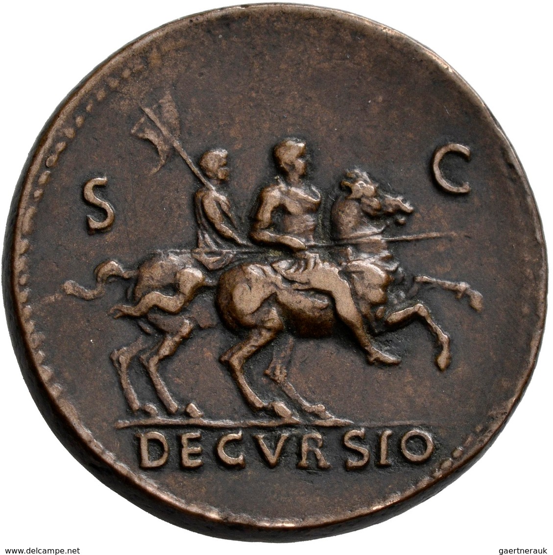 Nero (54 - 68): Paduaner, Æ-Sesterz, Lugdunum; 23,26 G, Nach Dem Vorbild Der Prägungen Von Giovanni - The Julio-Claudians (27 BC To 69 AD)