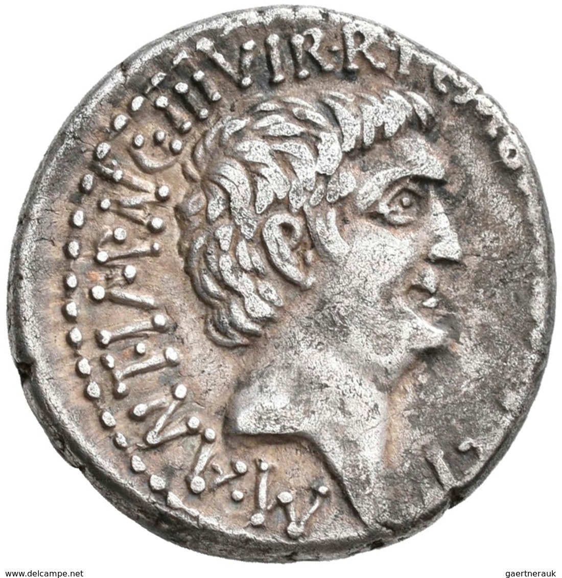 Bürgerkrieg (68 - 69): Bürgerkriege, Marcus Antonius Und Oktavianus, Feldmünzstätte, Denar 41. V. Ch - La Dinastia Giulio-Claudia Dinastia (-27 / 69)