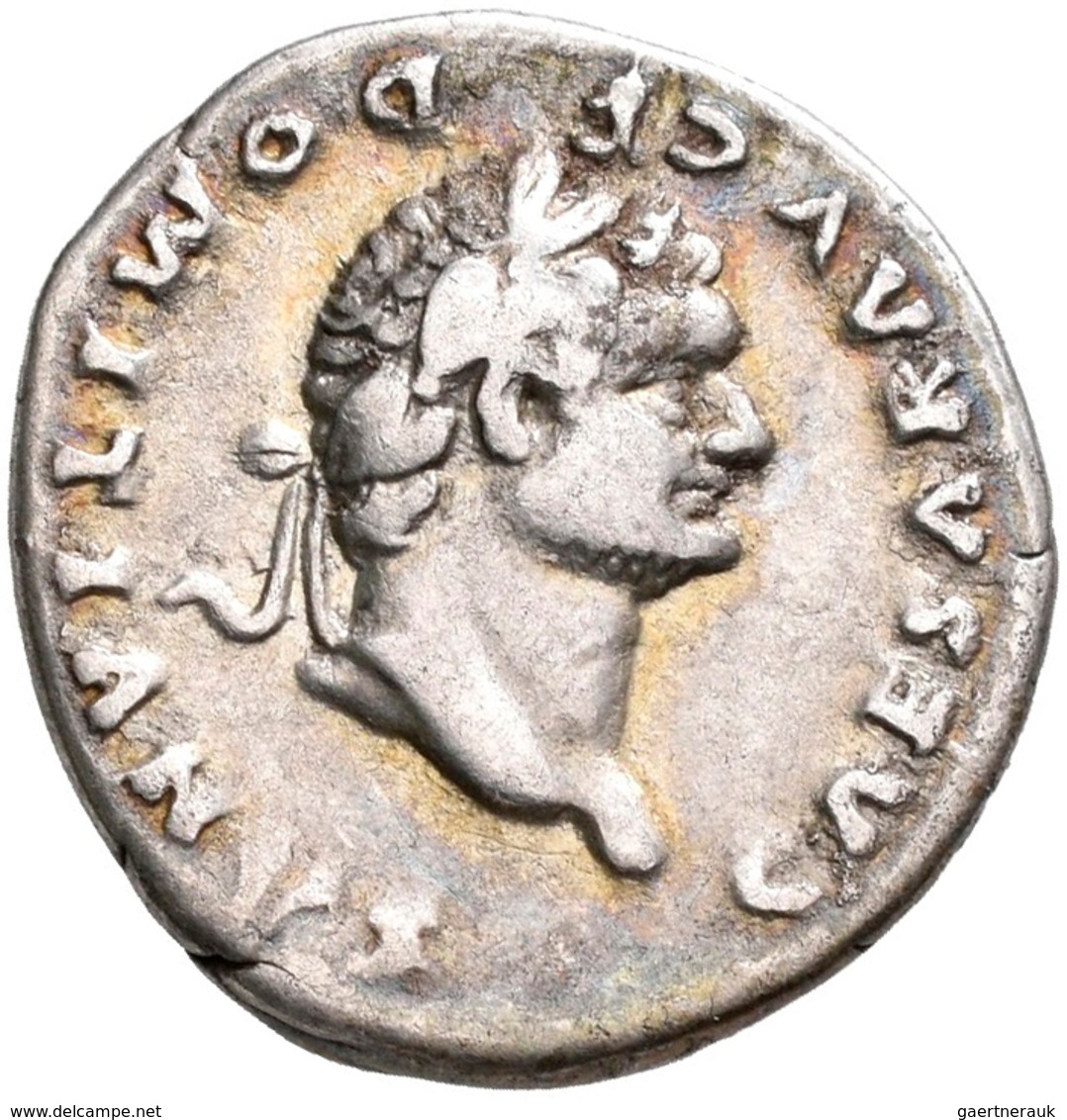 Domitian (69 - 81 - 96): Lot 2 Stück; AR-Denar, 3,15/3,19 G, Sehr Schön, Sehr Schön-vorzüglich. - Die Flavische Dynastie (69 / 96)