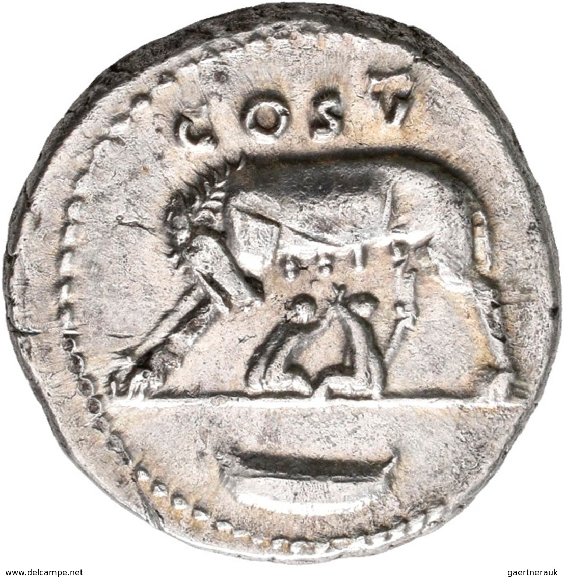 Domitian (69 - 81 - 96): Unter Vespasianus, AR-Denar, 3,4 G, Cohen 51, Sehr Schön-vorzüglich. - La Dinastía Flavia (69 / 96)