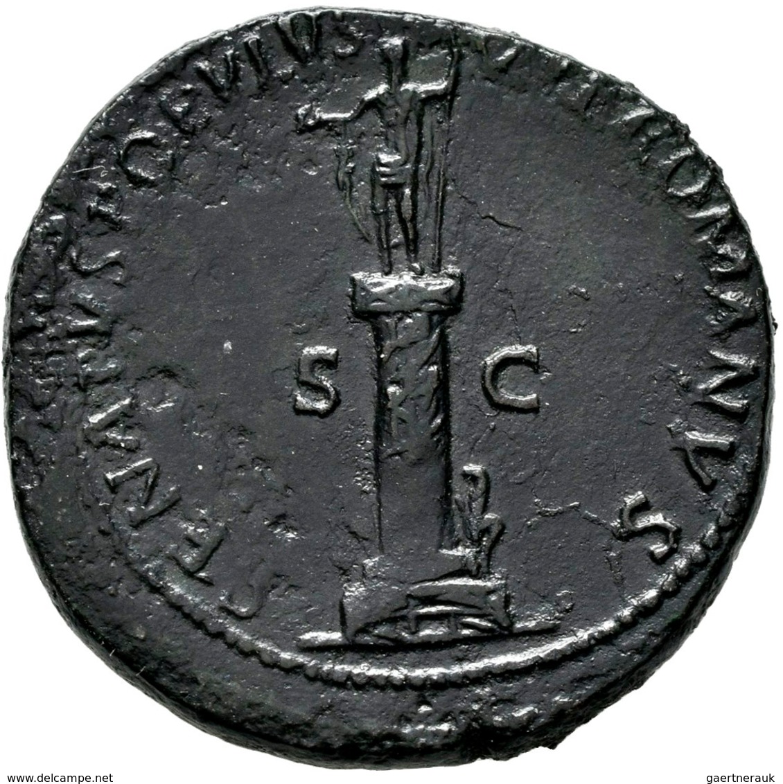 Traian (98 - 117): Lot 2 Stück; Æ-Sesterz , 27,03 G + Æ-Dupondius, 11,92 G, Sehr Schön. - La Dinastía Antonina (96 / 192)