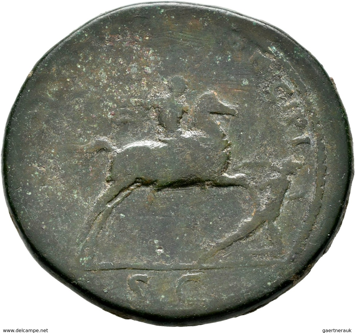 Traian (98 - 117): Lot 2 Stück; Æ-Sesterz , 27,03 G + Æ-Dupondius, 11,92 G, Sehr Schön. - The Anthonines (96 AD To 192 AD)