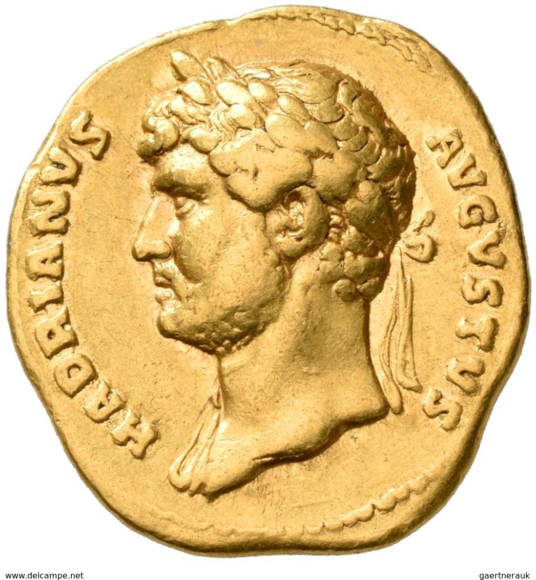 Hadrian (117 - 138): AV-Aureus, 6,97 G, RIC 193, Calicó 1233, Sehr Schön. - Die Antoninische Dynastie (96 / 192)