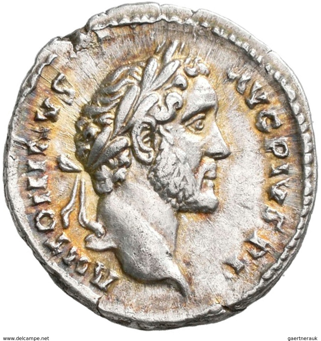 Antoninus Pius (138 - 161): AR-Denar,Rom, 140, 3,2 G, ANTONINVS AVG PIVS PP, Belorbeerter Kopf Nach - Die Antoninische Dynastie (96 / 192)