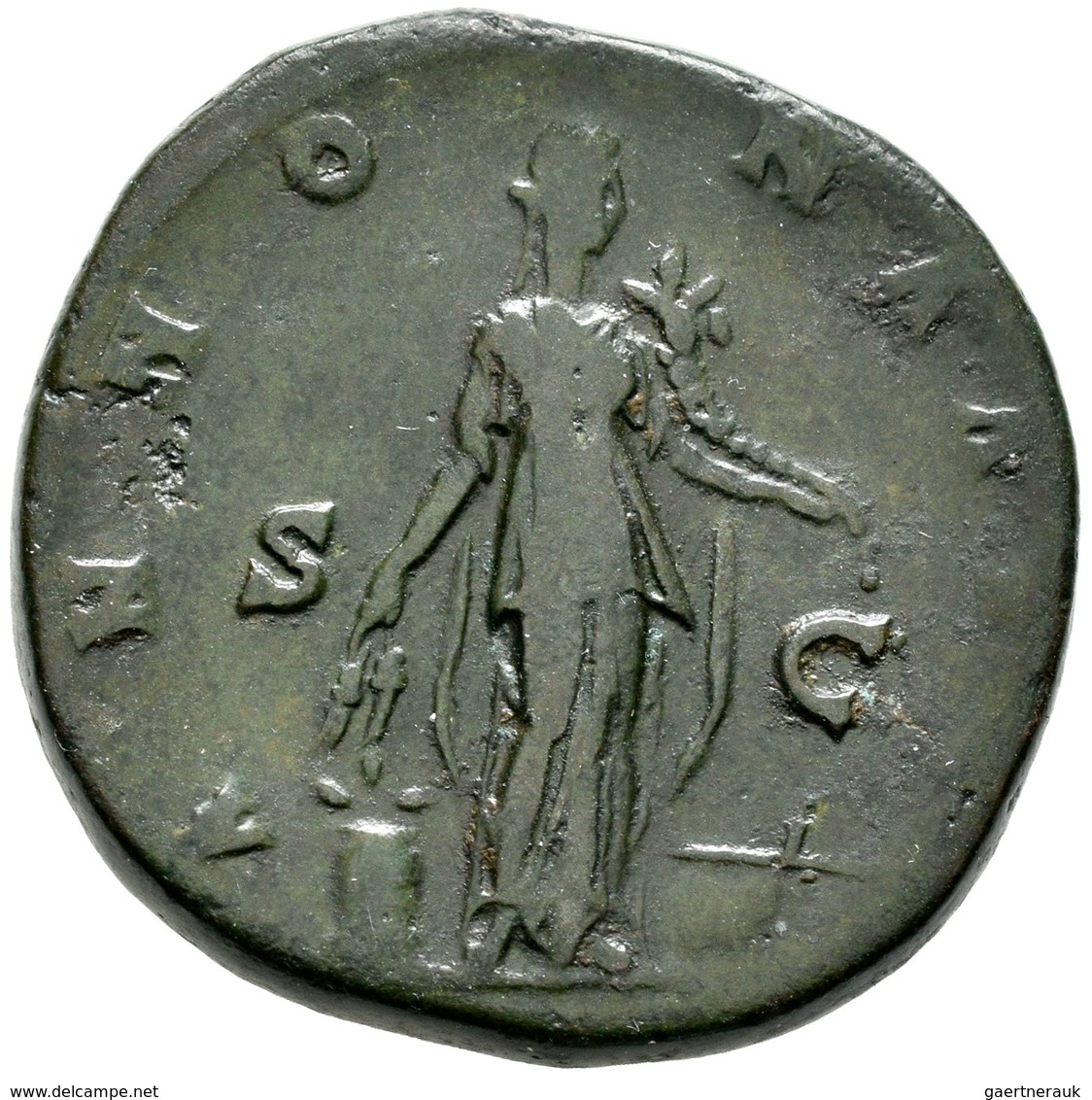 Antoninus Pius (138 - 161): Æ-Sesterz (140/144), 26,11 G, Cohen 34, RIC 597, Sehr Schön. - La Dinastía Antonina (96 / 192)