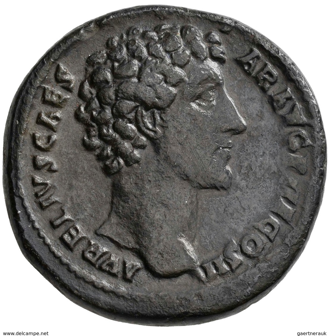Marc Aurel (139 - 161 - 180): Antoninus I. Pius, 138-161, Für Marcus Aurelius. Æ-Sesterz, Rom; 26,46 - La Dinastía Antonina (96 / 192)