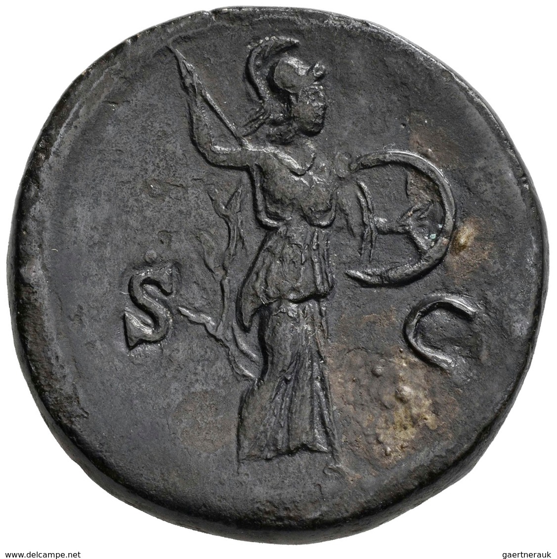 Marc Aurel (139 - 161 - 180): Antoninus I. Pius, 138-161, Für Marcus Aurelius. Æ-Sesterz, Rom; 26,46 - La Dinastía Antonina (96 / 192)