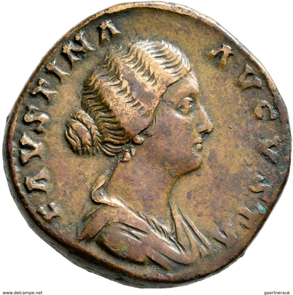 Faustina Minor (+ 176 N.Chr.): Faustina Minor, Gattin Des Marcus Aurelius +176: Æ-Sesterz (152-159), - Die Antoninische Dynastie (96 / 192)