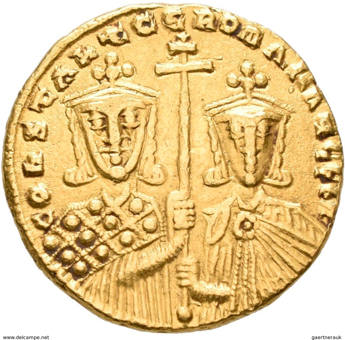 Constantin VII. (913 - 959) Und Romanus I. (920 - 944): Gold-Solidus, Konstantinopel; 18,9 Mm, 4,43 - Otros & Sin Clasificación