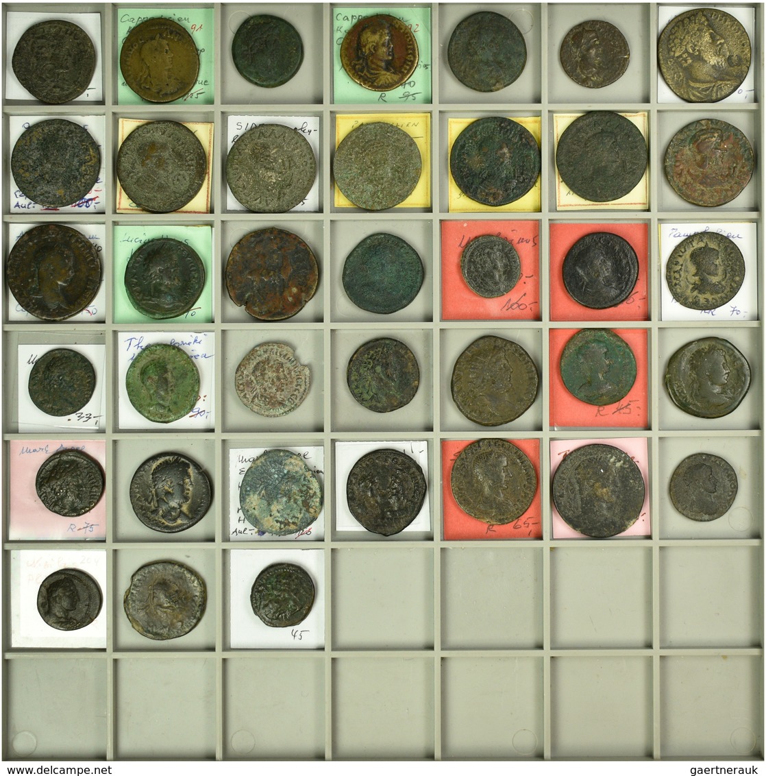 Antike: Lot Von Insgesamt 38 Römischen Münzen, Meist Römische Kaiserzeit, Z.T. Bestimmt, Besichtigun - Sonstige & Ohne Zuordnung