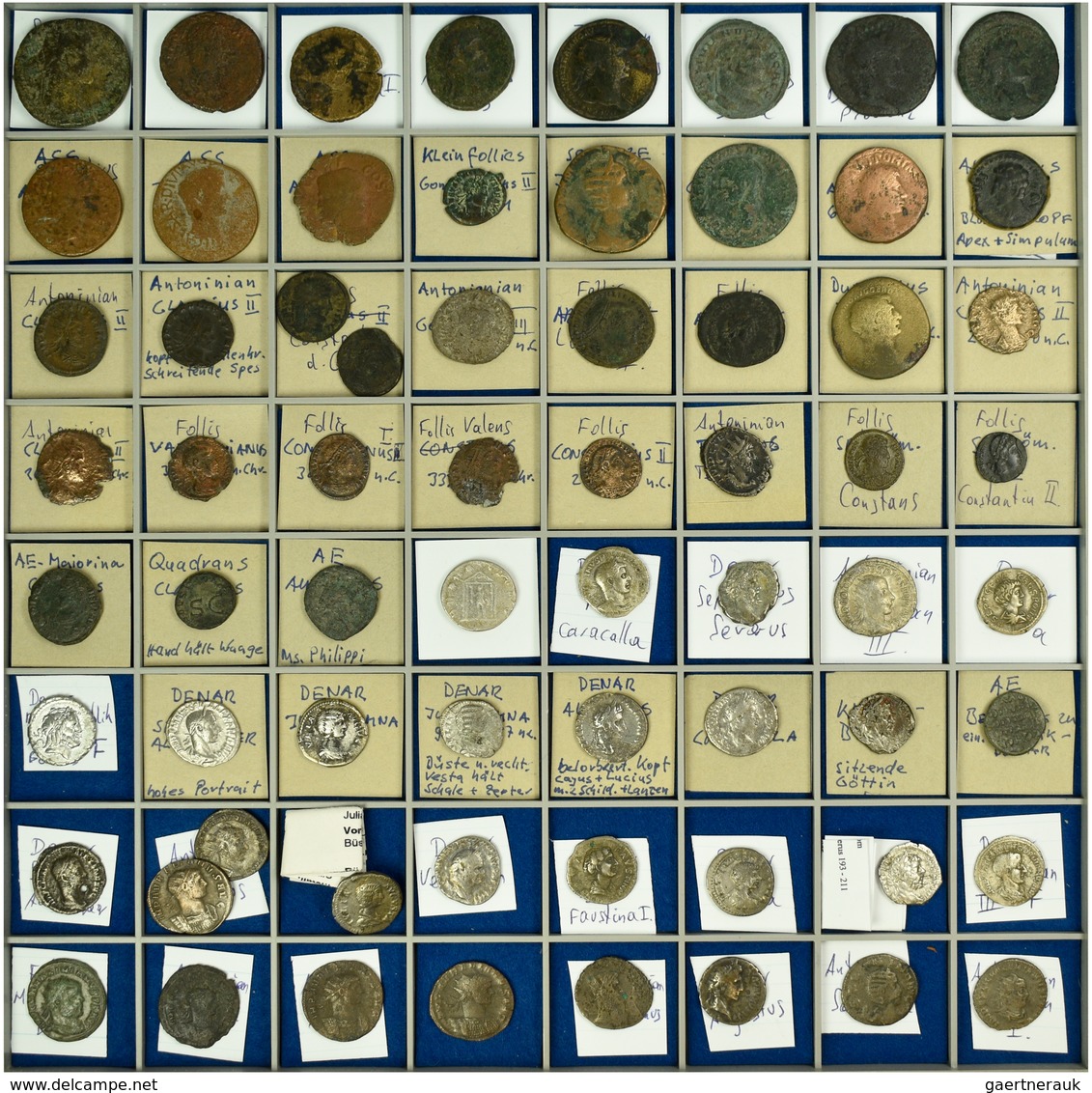 Antike: Lot Mit 176 Antiken Silber- Und Kupfermünzen; überwiegend Aus Der Römischen Kaiserzeit, Eine - Otros & Sin Clasificación