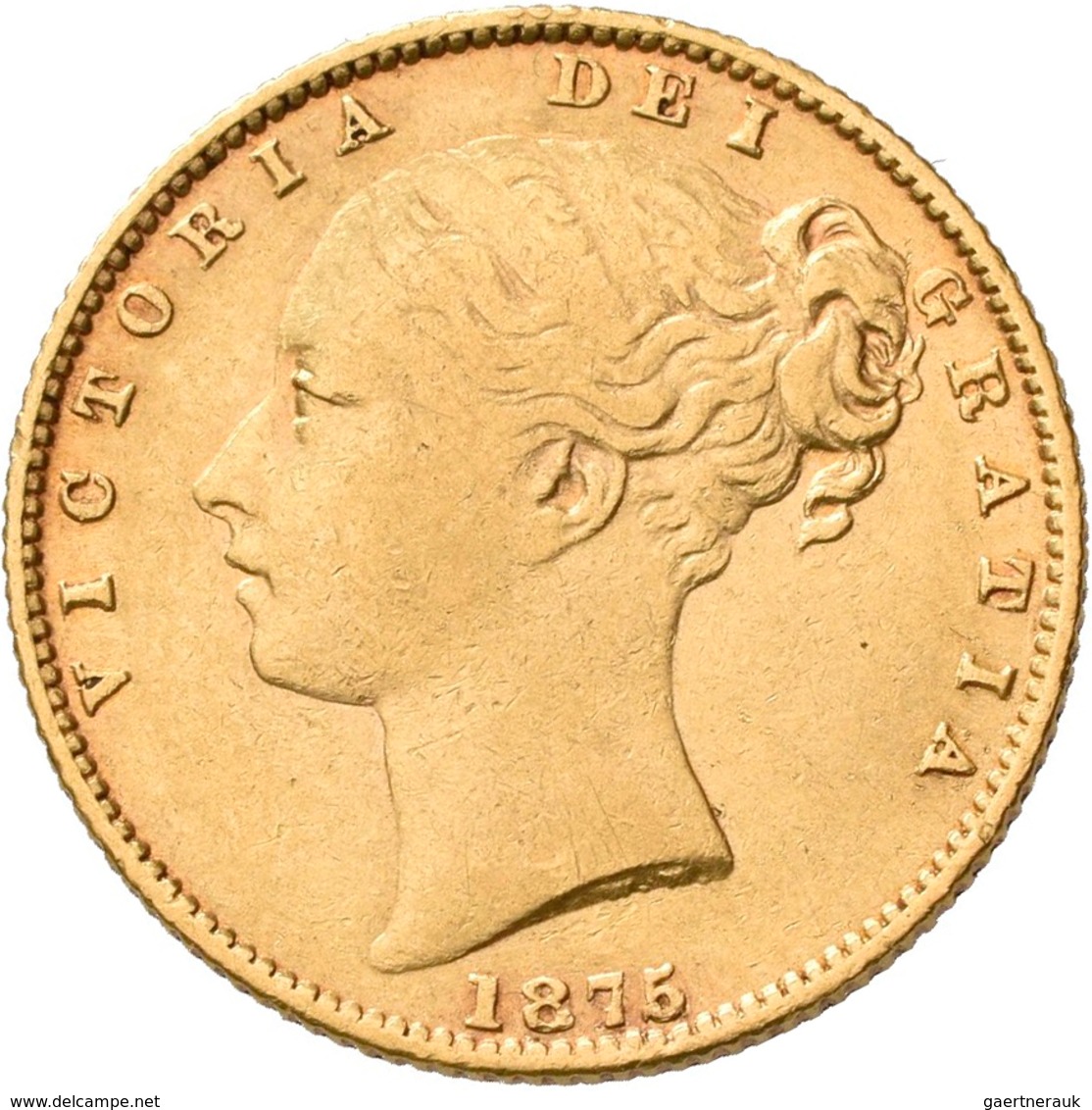 Australien - Anlagegold: Victoria 1837-1901: Sovereign 1875 S (Sydney), KM# 6, Friedberg 11. 7,92 G, - Sonstige & Ohne Zuordnung