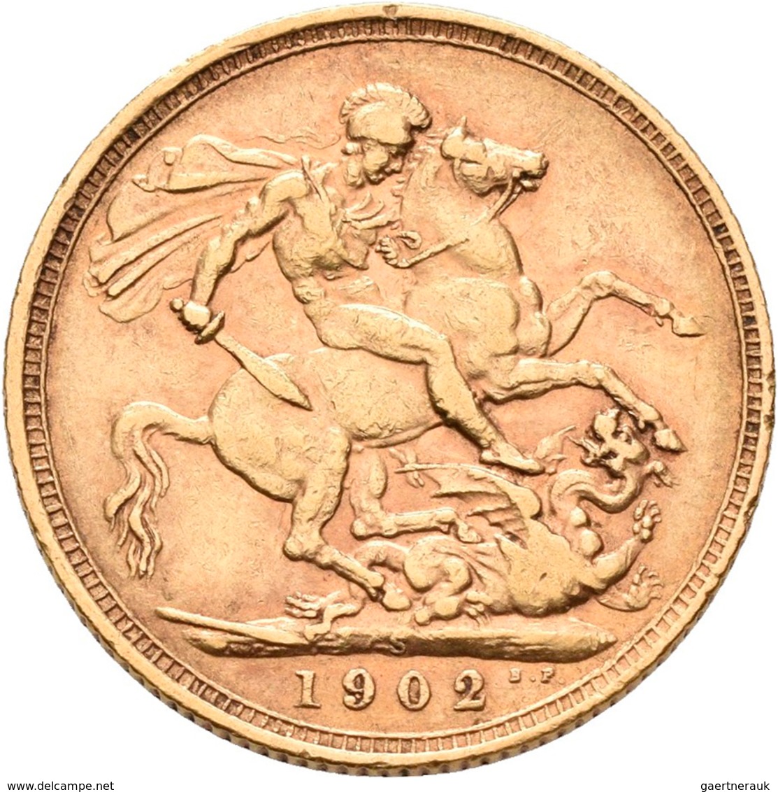 Australien - Anlagegold: Edward VII. 1901-1910: 1 Sovereign 1902 Sydney, 7,93 G, 916/1000 Gold, Frie - Sonstige & Ohne Zuordnung