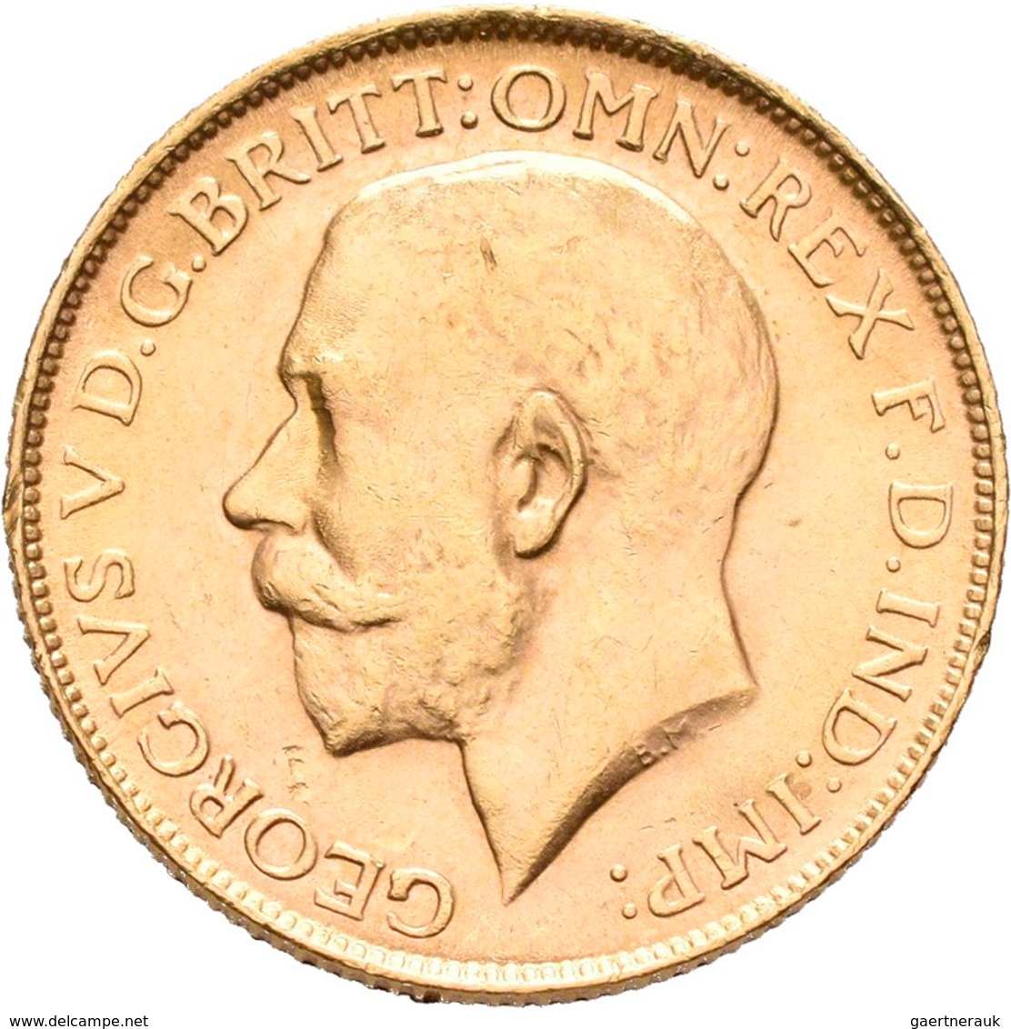 Australien - Anlagegold: Georg V. 1910-1936: 1 Sovereign 1918 Perth, 7,98 G, 916/1000 Gold, Friedber - Sonstige & Ohne Zuordnung