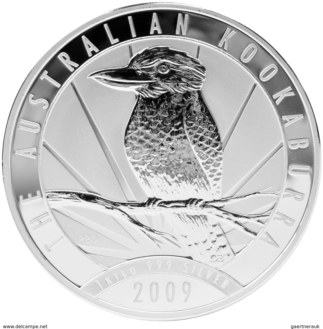 Australien: Elizabeth II. 1952-,: 30 Dollars 2009 P, Silber Kookaburra, 1 Kilo 999/1000 Silber, KM# - Sonstige & Ohne Zuordnung