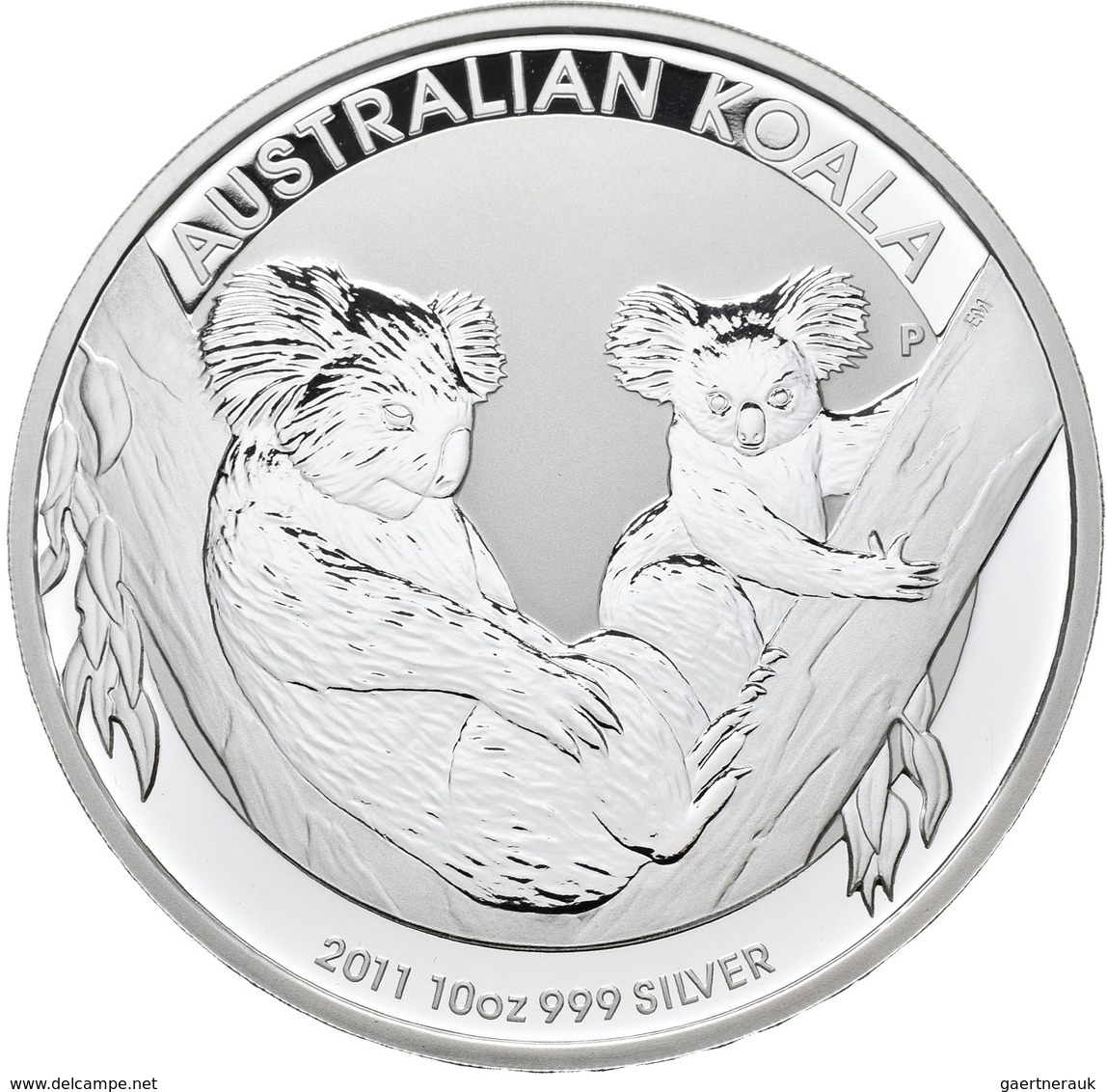 Australien: Elizabeth II. 1952-,: 10 Dollars 2011 P, Silber Koala, 10 OZ, 999/1000 Silber. In Origin - Sonstige & Ohne Zuordnung