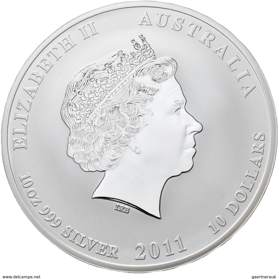 Australien: Elizabeth II. 1952-,: 10 Dollars 2011, Year Of The Rabbit / Jahr Des Hasen (Lunar II.): - Otros & Sin Clasificación