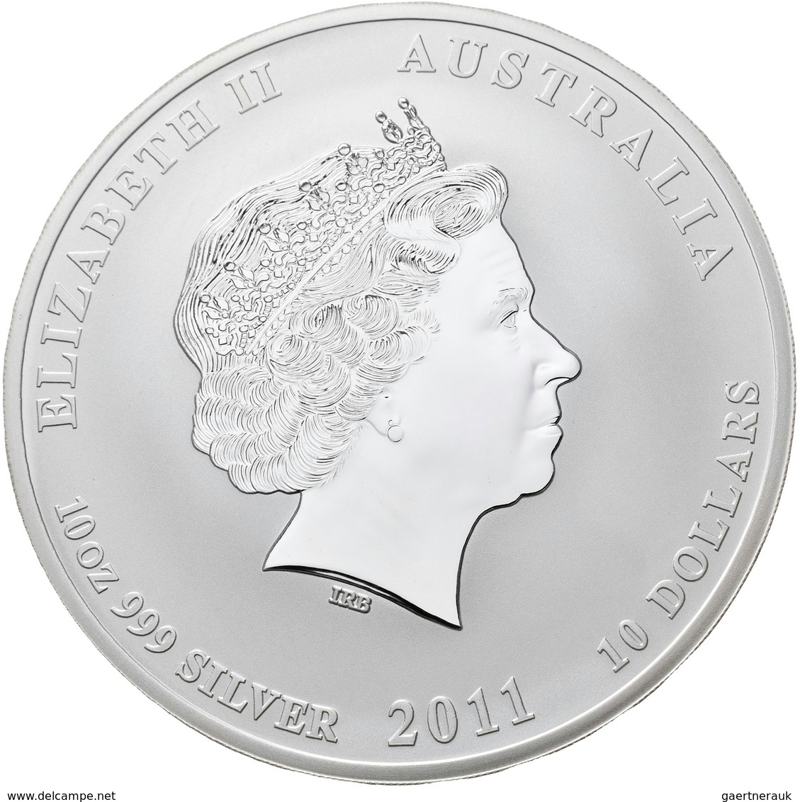 Australien: Elizabeth II. 1952-,: 10 Dollars 2011, Year Of The Rabbit / Jahr Des Hasen (Lunar II.): - Sonstige & Ohne Zuordnung