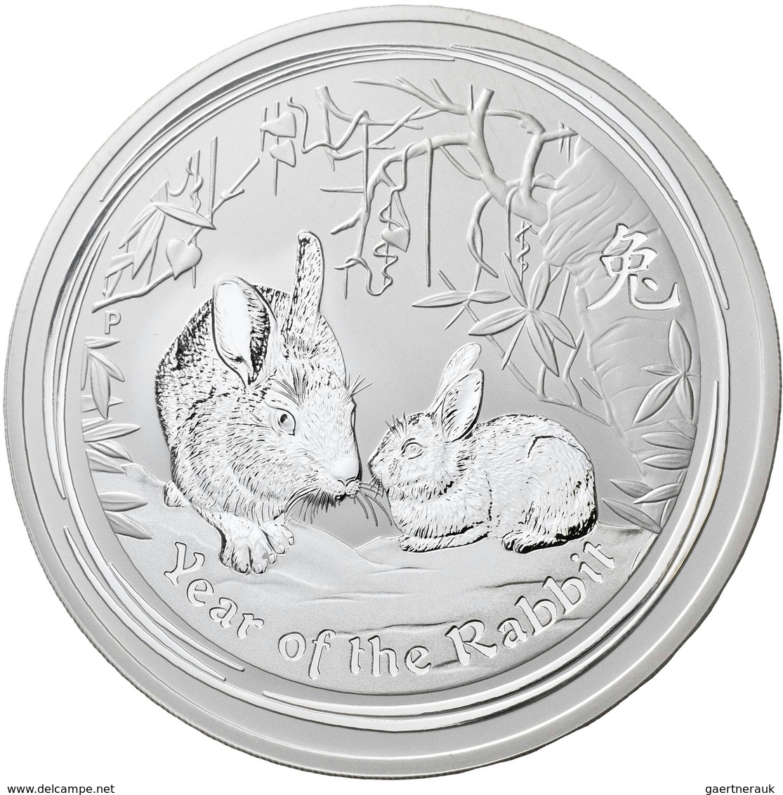 Australien: Elizabeth II. 1952-,: 10 Dollars 2011, Year Of The Rabbit / Jahr Des Hasen (Lunar II.): - Sonstige & Ohne Zuordnung