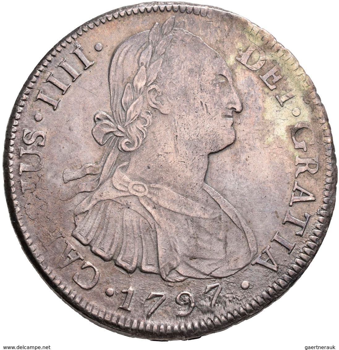 Bolivien: Charlos IV. 1788-1808: 8 Reales 1797, 26,96 G, Sehr Schön. - Bolivia