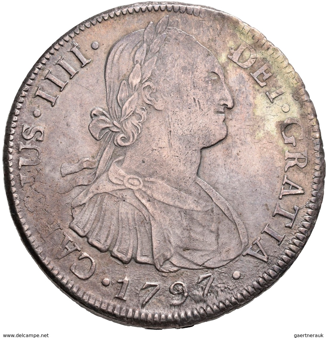 Bolivien: Charlos IV. 1788-1808: 8 Reales 1797, 26,96 G, Sehr Schön. - Bolivie