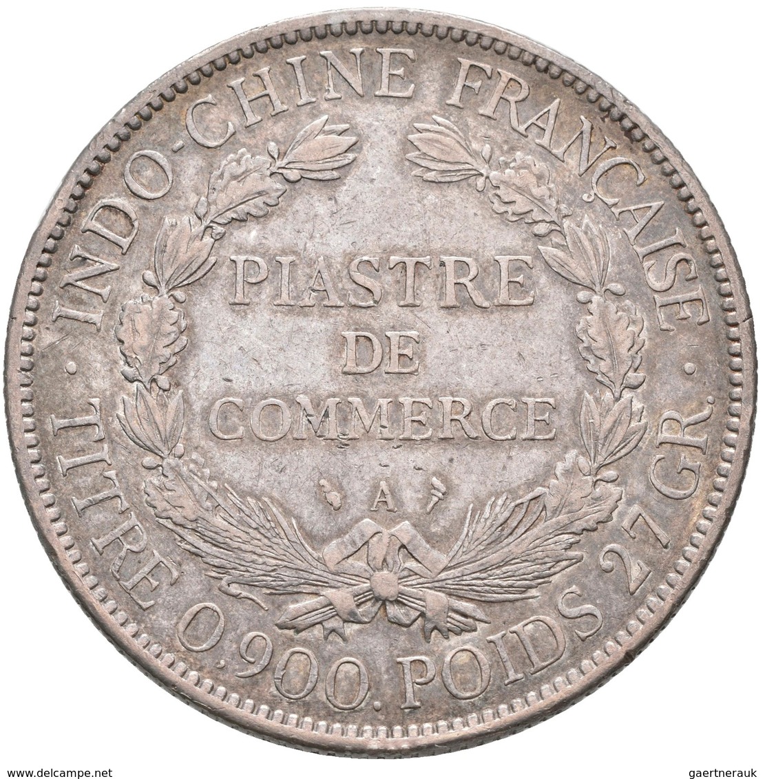 Franz. Indochina: Piastre De Commerce 1900, Lecompte 282, KM 5, 26,82 G, Sehr Schön. - Altri & Non Classificati