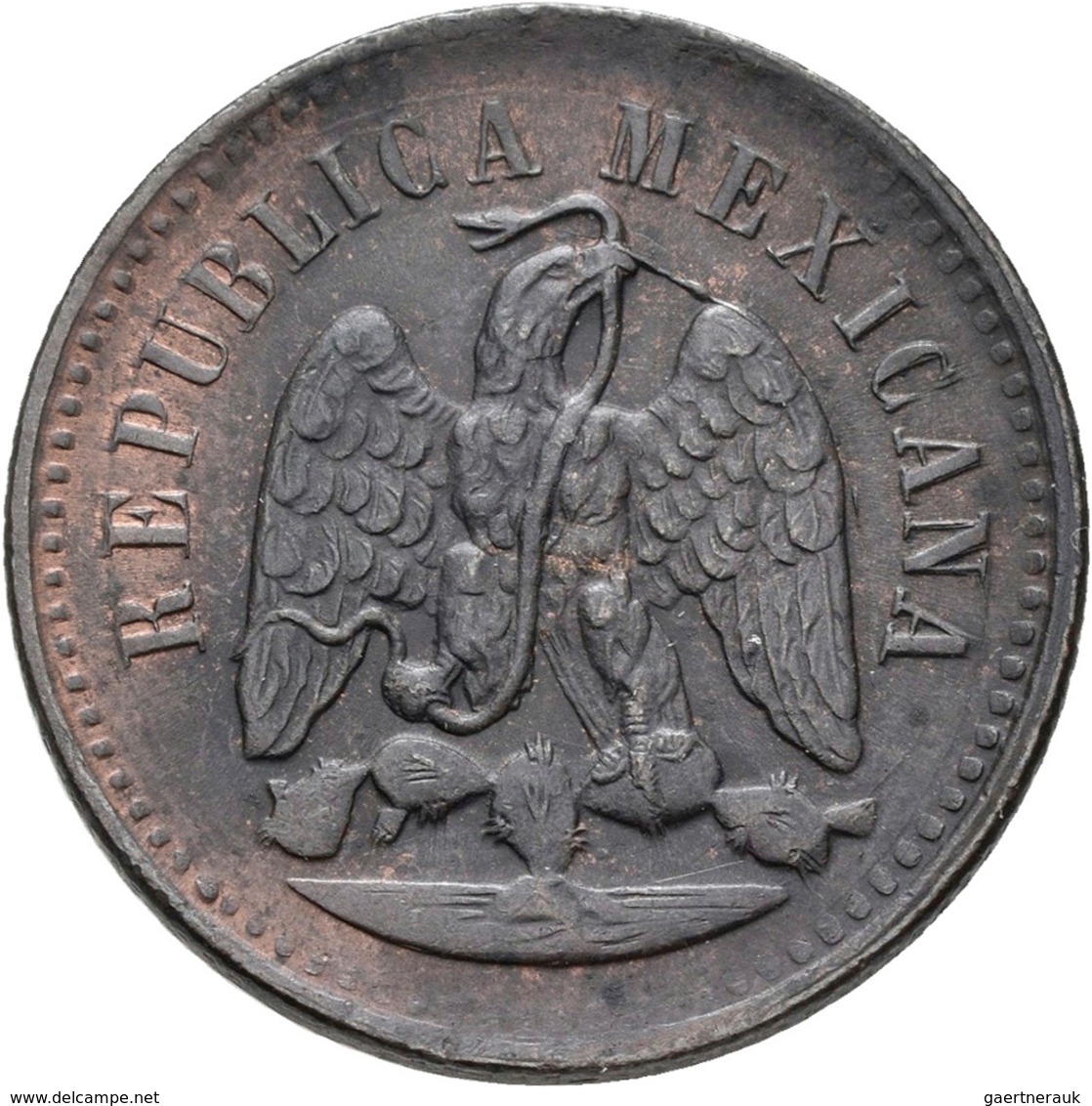 Mexiko: Lot 3 Münzen, Dabei Mexiko: 1 Centavo 1879; 1 Centavo 1891 (KM# 391.6); Costa Rica: 2 Reales - México