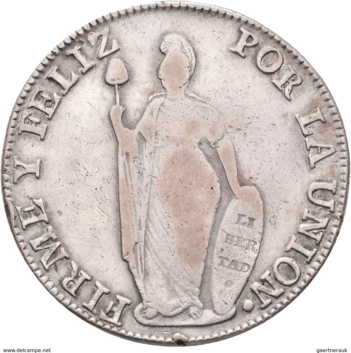 Peru: 8 Reales 1841, Lima, KM# 142.10, 27,22 G, Schön-sehr Schön. - Peru